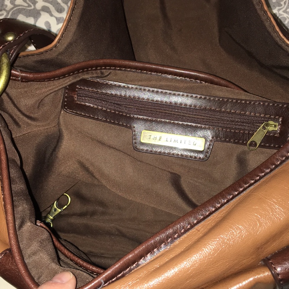 Faux leather shoulder bag with buckle detail. - Picture 4 of 5